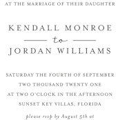 "Watercolour Stripe" - Wedding Invitations in Azure by Bethan - Detail