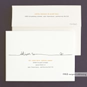 "The Happy Couple" - Wedding Invitations in Tangerine by R studio - FREE Recipient Addressing