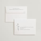 "Sketched Florals" - Wedding Invitations in Storm by Baumbirdy - FREE Recipient Addressing