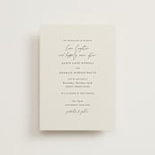 "Happily Ever After" - Wedding Invitations in Buff by Sara Hicks Malone - Front