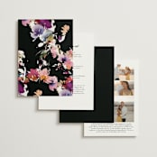 "Beauties" - Wedding Invitations in Noir by Lori Wemple - Back of Card Options