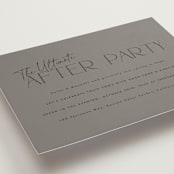 "The Ultimate After Party" - Wedding Invitations in Fog by Becky Nimoy - Detail