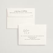 "The Ultimate After Party" - Wedding Invitations in Fog by Becky Nimoy - FREE Recipient Addressing