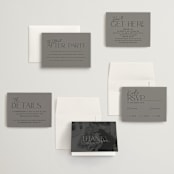 "The Ultimate After Party" - Wedding Invitations in Fog by Becky Nimoy - Invitation Suite