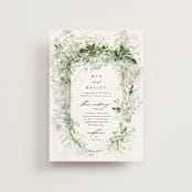 "Lush Greenery" - Wedding Invitations in Fresh Green by Phrosné Barwood - Front