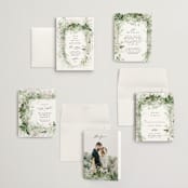"Lush Greenery" - Wedding Invitations in Fresh Green by Phrosné Barwood - Invitation Suite