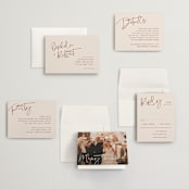 "Millennial" - Wedding Invitations in Rose by Hooray Creative - Invitation Suite