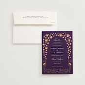 "Disney's Tangled Lanterns" - Wedding Invitations in Twilight by Simona Camp - Invitation with Envelope