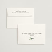 "Fresh Classic" - Wedding Invitations in Porcelain by Susan Moyal - FREE Recipient Addressing