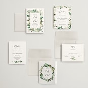 "Fresh Classic" - Wedding Invitations in Porcelain by Susan Moyal - Invitation Suite