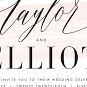 "Effervescent" - Wedding Invitations in Blush by Kristie Kern - Detail