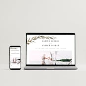 "wispy" - Wedding Invitations in Sienna by Angela Marzuki - FREE Wedding Website