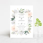 "Grande Botanique" - Wedding Invitations in Mist by Bonjour Paper - Front