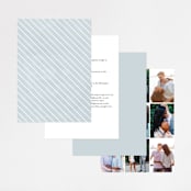 "Grande Botanique" - Wedding Invitations in Mist by Bonjour Paper - Back of Card Options