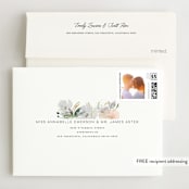 "Grande Botanique" - Wedding Invitations in Mist by Bonjour Paper - FREE Recipient Addressing