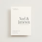 "Modern Space" - Wedding Invitations in Cloud by Ashlee Townsend - Front