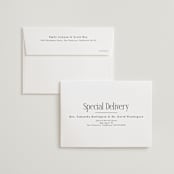 "Modern Space" - Wedding Invitations in Cloud by Ashlee Townsend - FREE Recipient Addressing