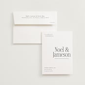 "Modern Space" - Wedding Invitations in Cloud by Ashlee Townsend - Invitation with Envelope