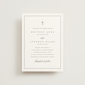 "Crawford" - Wedding Invitations in Ivory by Amy Kross - Front
