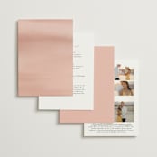 "Summer Garden" - Wedding Invitations in Garden Rose by Wildfield Paper Co - Back of Card Options