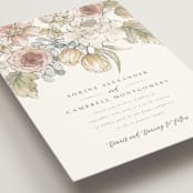 "Summer Garden" - Wedding Invitations in Garden Rose by Wildfield Paper Co - Detail