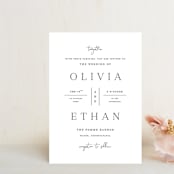 "In Love" - Wedding Invitations in Ink by Carolyn MacLaren - Front