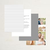"In Love" - Wedding Invitations in Ink by Carolyn MacLaren - Back of Card Options