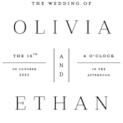 "In Love" - Wedding Invitations in Ink by Carolyn MacLaren - Detail