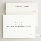 "In Love" - Wedding Invitations in Ink by Carolyn MacLaren - FREE Recipient Addressing