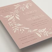 "Moment" - Wedding Invitations in Rose by Erin German - Detail