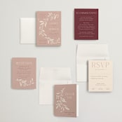 "Moment" - Wedding Invitations in Rose by Erin German - Invitation Suite