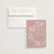 "Moment" - Wedding Invitations in Rose by Erin German - Invitation with Envelope