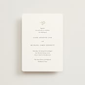 "Sense and Sensibility" - Wedding Invitations in Cloud by Design Lotus - Front