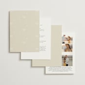 "Sense and Sensibility" - Wedding Invitations in Cloud by Design Lotus - Back of Card Options