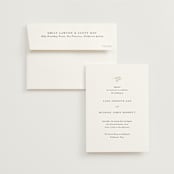 "Sense and Sensibility" - Wedding Invitations in Cloud by Design Lotus - Invitation with Envelope