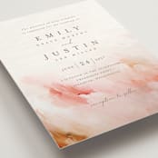 "Delicate brushstrokes" - Wedding Invitations in Blush by Lucrecia Caporale - Detail