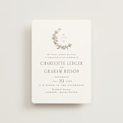 "Daphne" - Wedding Invitations in Sepia by Itsy Belle Studio - Front