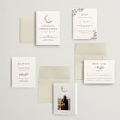"Daphne" - Wedding Invitations in Sepia by Itsy Belle Studio - Invitation Suite