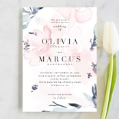 "Florista Modernista" - Wedding Invitations in Azalea by Petra Kern - Front