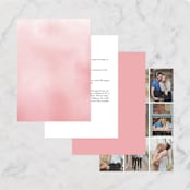 "Florista Modernista" - Wedding Invitations in Azalea by Petra Kern - Back of Card Options