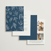 "Linen" - Wedding Invitations in Midnight by Ashley Rosenbaum - Back of Card Options