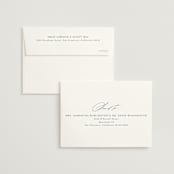 "Linen" - Wedding Invitations in Midnight by Ashley Rosenbaum - FREE Recipient Addressing