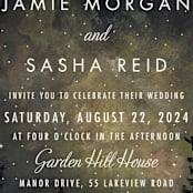 "Starry, Starry Night" - Wedding Invitations in Shadow by Elly - Detail
