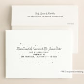 "Starry, Starry Night" - Wedding Invitations in Shadow by Elly - FREE Recipient Addressing