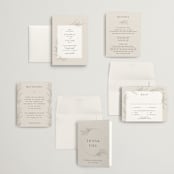 "Etched Frame" - Wedding Invitations in Eggshell by Robert and Stella - Invitation Suite