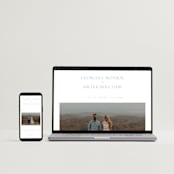 "Modern Air" - Wedding Invitations in Dusty Blue by Stacey Meacham - FREE Wedding Website