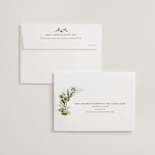 "Enchanted Greenery" - Wedding Invitations in Frost by Susan Moyal - FREE Recipient Addressing