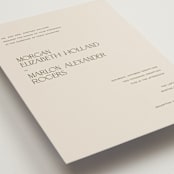 "Eisin" - Wedding Invitations in Vanilla Bean by Pati Cascino - Detail
