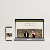 "Eisin" - Wedding Invitations in Vanilla Bean by Pati Cascino - FREE Wedding Website