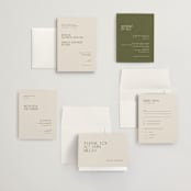 "Eisin" - Wedding Invitations in Vanilla Bean by Pati Cascino - Invitation Suite